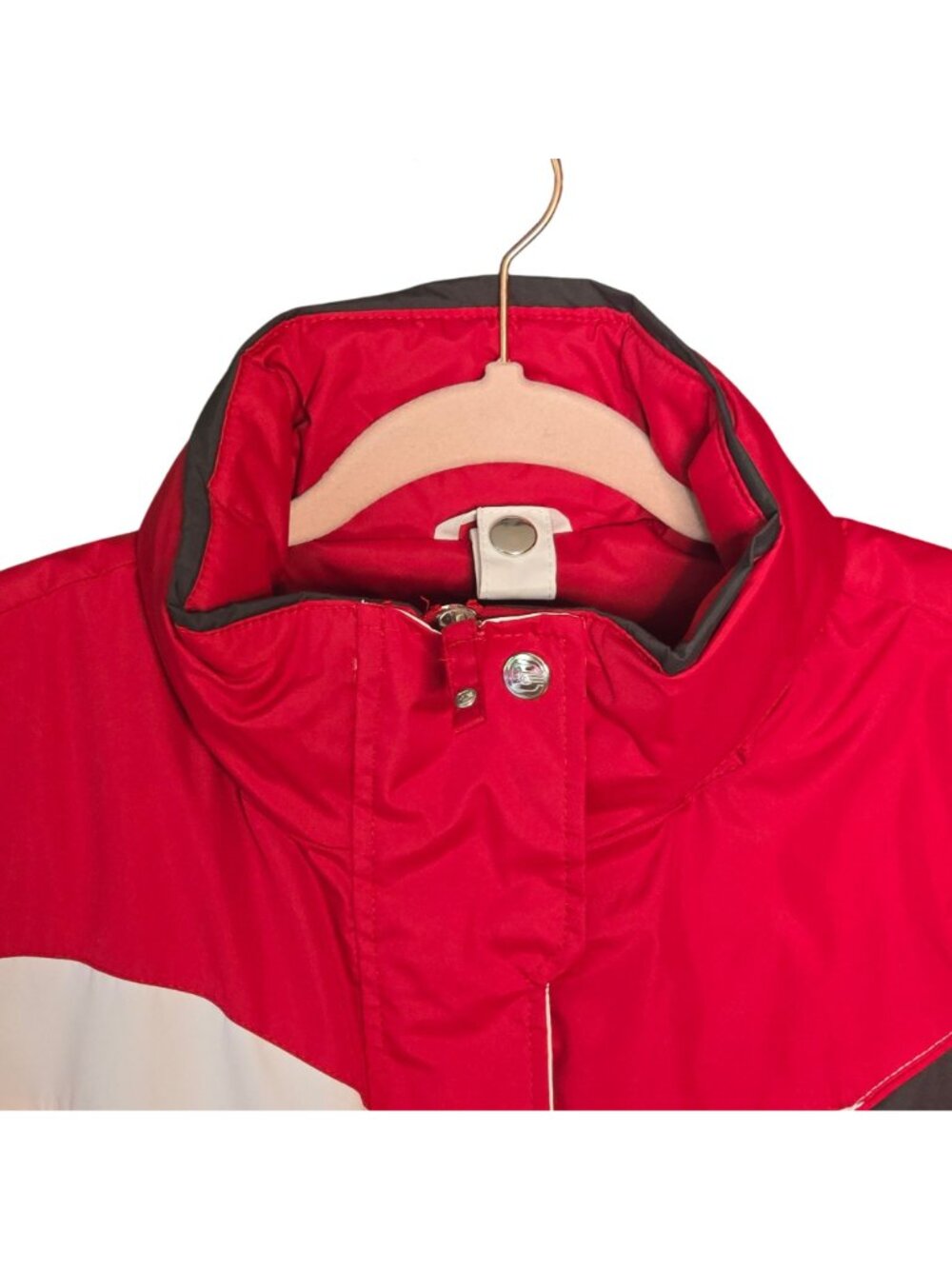 Vintage Free Country Radiance Ski Jacket Medium Red White Wave Colorblock - Picture 4 of 16